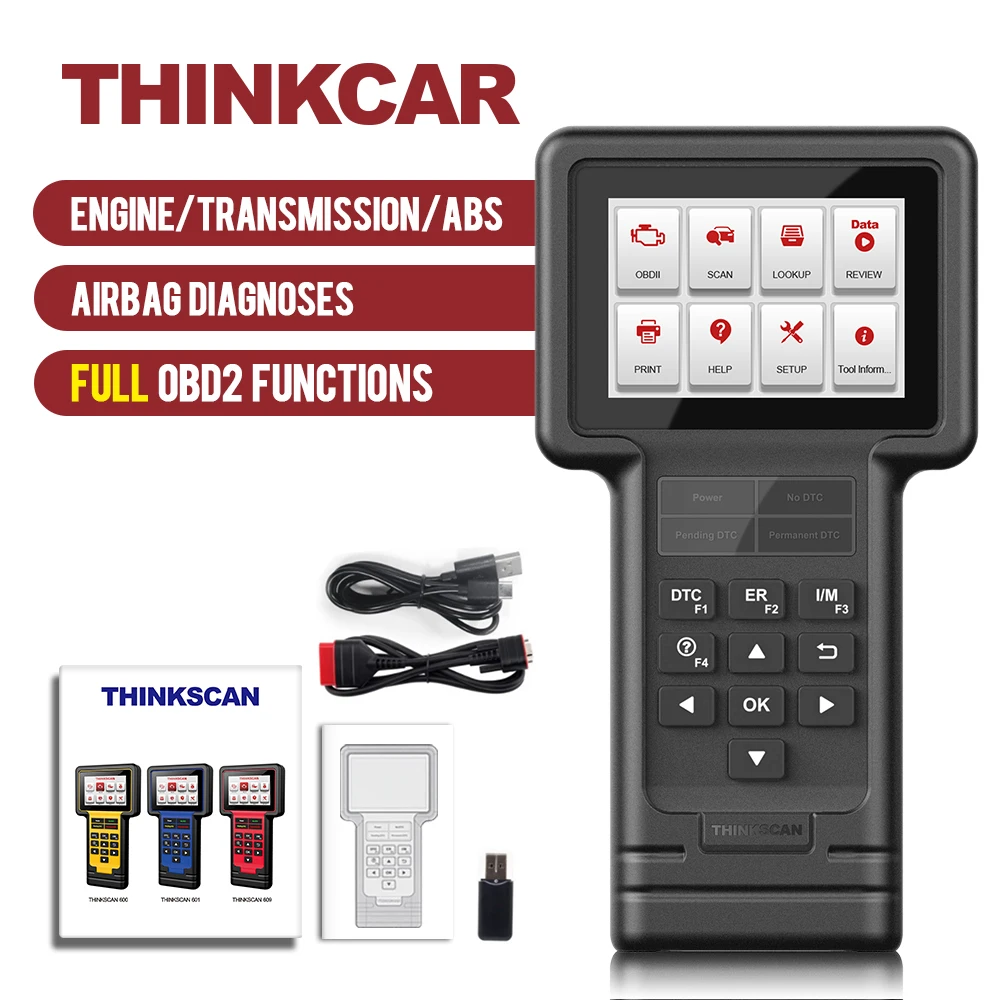 

THINKCAR ThinkScan 650 Professional Car Scanner Full System Diagnostic Tool Free Updated